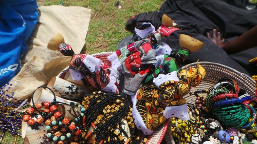Local Dolls sold by the Pink Lake in Dakar