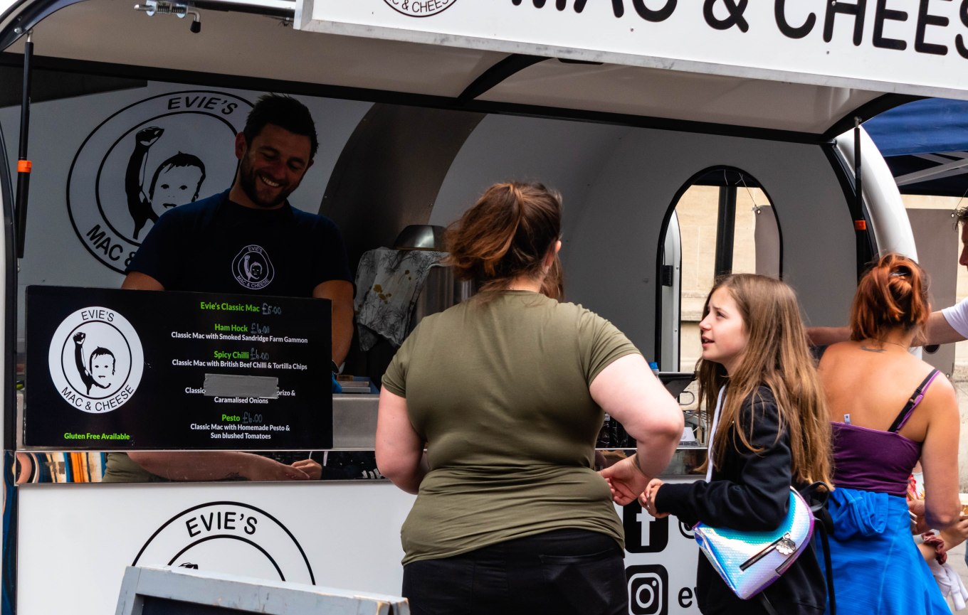 Evie's Mac and Cheese at Trowbridge Weavers Market